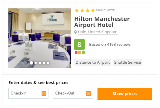 Hilton Hotel near Manchester Airport