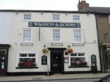 WAGGON AND HORSES AGGLETHORPE BEDALE